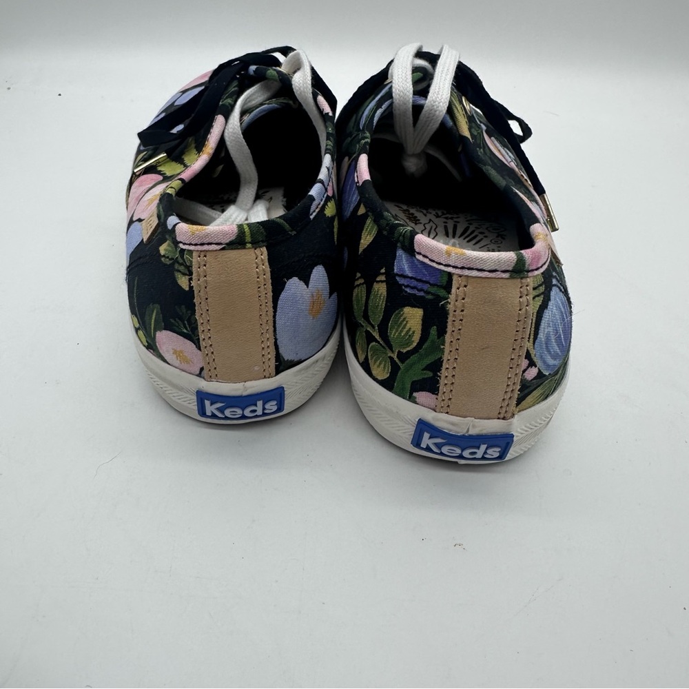 Keds X Rifle Paper Co Floral Canvas Sneakers 7.5 - Picture 7 of 11